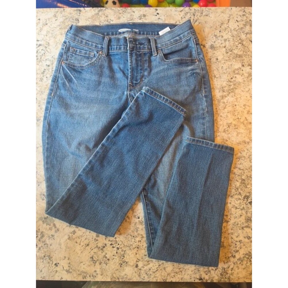 Old Navy Size 2 Short Petite Original Skinny Jeans Stretch Denim Medium Wash